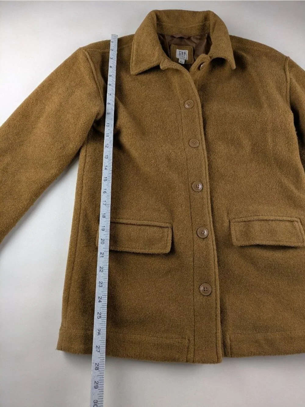 Gap Kids Tan Thick Button Down Coat Girls XXL NWOT